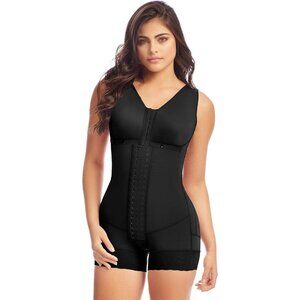 Women's Body Shaper Tummy Control Post Surgery Garment Short Shapewear Black Bra